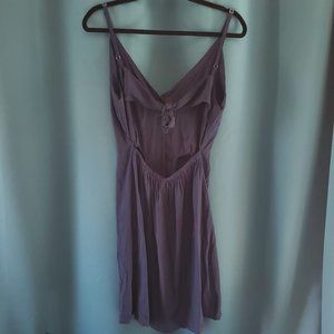 Keyhole Midi V-neck Dress Size Medium